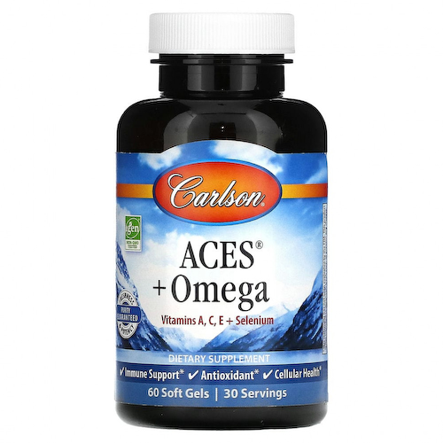 Carlson, ACES + Omega`` 60 мягких таблеток #1
