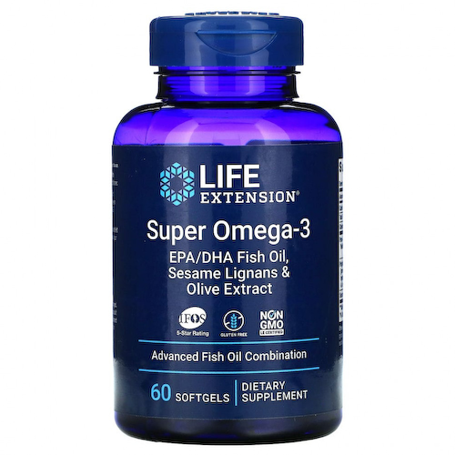 Life Extension, Super Omega-3, 60 мягких таблеток #1