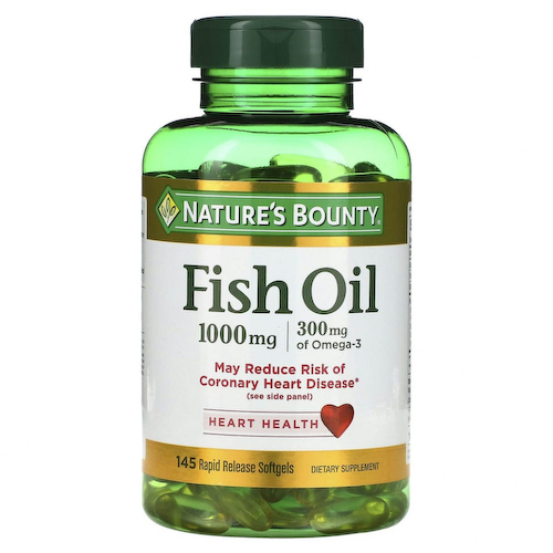 Nature's Bounty, рыбий жир, 1000 мг, 145 мягких таблеток быстрого высвобождения #1