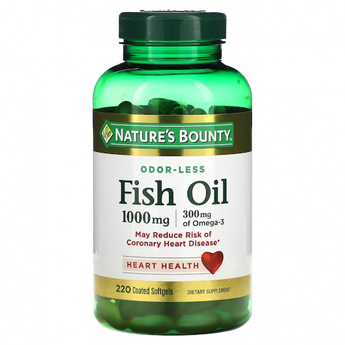Nature's Bounty, Рыбий жир, 1000 мг, 220 мягких таблеток #1