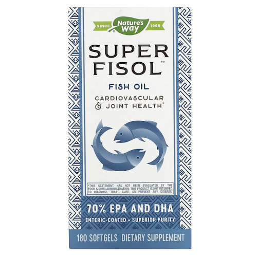 Nature's Way, Super Fisol, рыбий жир, 180 мягких таблеток #1
