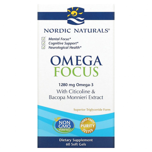 Nordic Naturals, Omega Focus, 1280 мг, 60 капсул #1