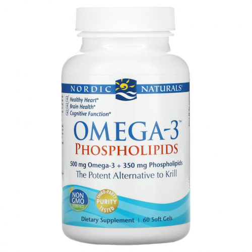 Nordic Naturals, Omega-3 с фосфолипидами, 60 капсул #1