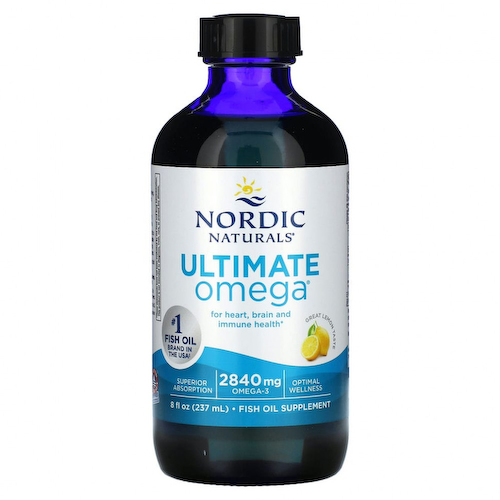 Nordic Naturals, Ultimate Omega, со вкусом лимона, 2840 мг, 8 жидких унций (237 мл) #1