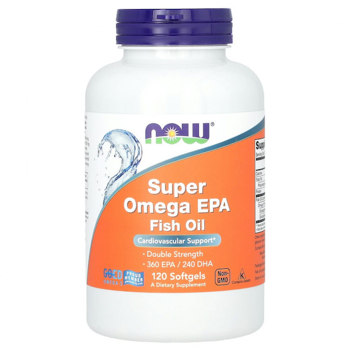 NOW Foods, суперомега с ЭПК, 360 ЭПК / 240 ДГК, 120 капсул #1