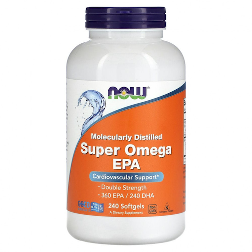 NOW Foods, суперомега с ЭПК, 360 ЭПК / 240 ДГК, 240 капсул #1