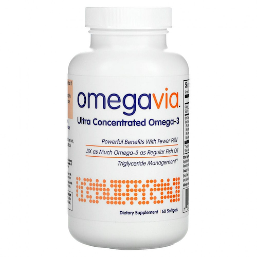 OmegaVia, ультраконцентрат омега-3, 60 мягких таблеток #1