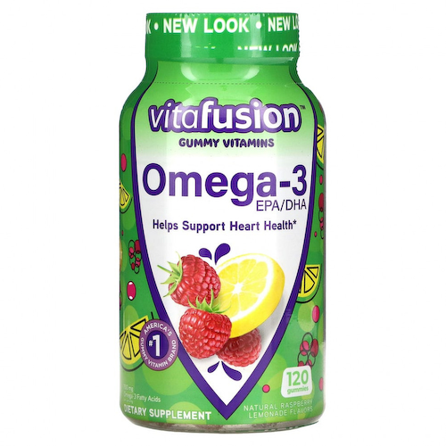 VitaFusion, Омега-3, ЭПК/ДГК, 120 жевательных таблеток #1