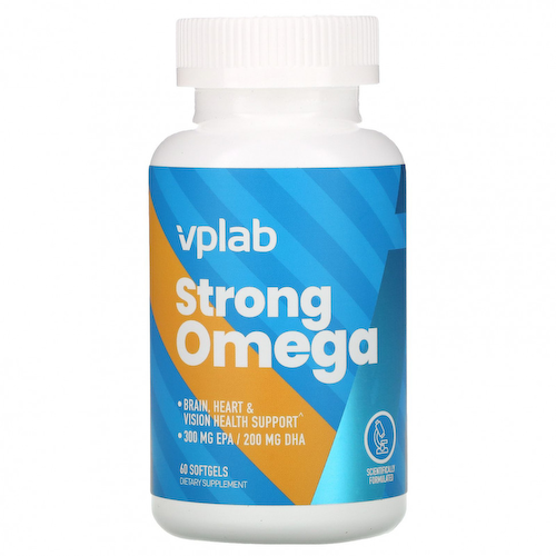 Vplab, Strong Omega, 60 мягких таблеток #1