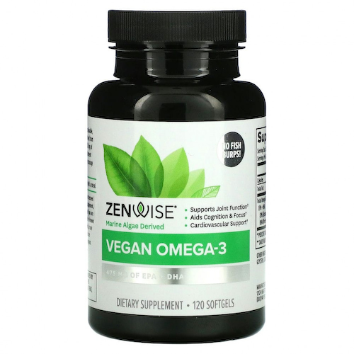 Zenwise Health, Веганская омега-3, 120 капсул #1