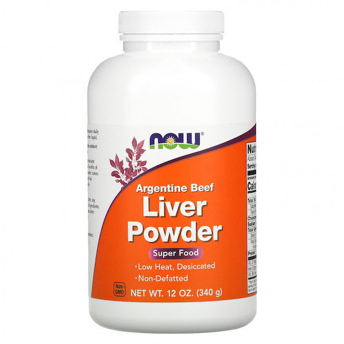 NOW Foods, порошок из аргентинской говяжьей печени, 340 г (12 унций) #1
