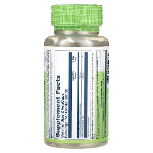 Solaray, True Herbs, пажитник и чабрец, 950 мг, 100 растительных капсул #1