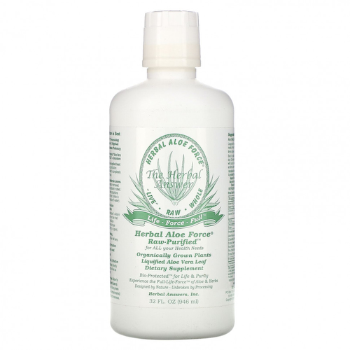 Herbal Answers, Herbal Aloe Force, Raw Purified, 946 мл (32 жидких унции) #1