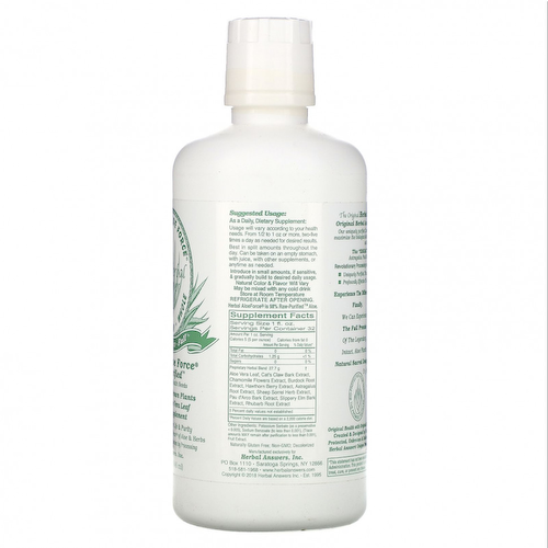 Herbal Answers, Herbal Aloe Force, Raw Purified, 946 мл (32 жидких унции) #1