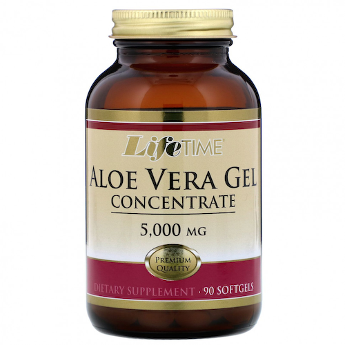 LifeTime Vitamins, Гелевый концентрат алоэ вера, 5000 мг, 90 мягких таблеток #1