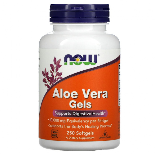 NOW Foods, Aloe Vera Gels, 250 мягких желатиновых капсул #1