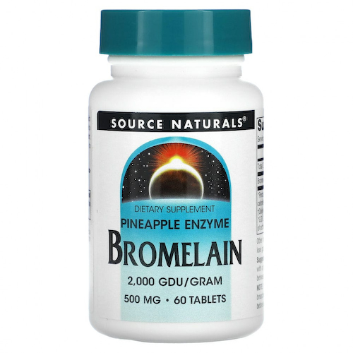 Source Naturals, Бромелаин 2000 ГДУ / г, 500 мг, 60 таблеток #1