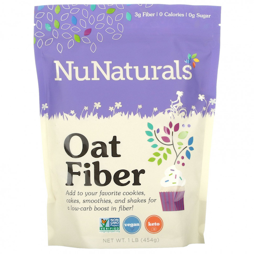 NuNaturals, Овсяное волокно, 454 г (1 фунт) #1