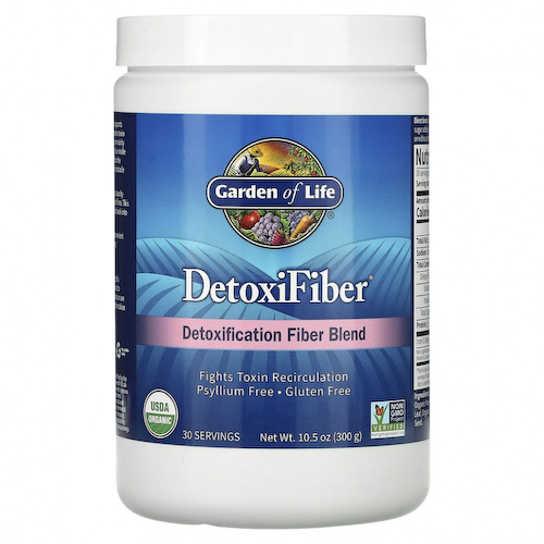 Garden of Life, DetoxiFiber, специальная смесь клетчатки для детоксикации, 300 г #1