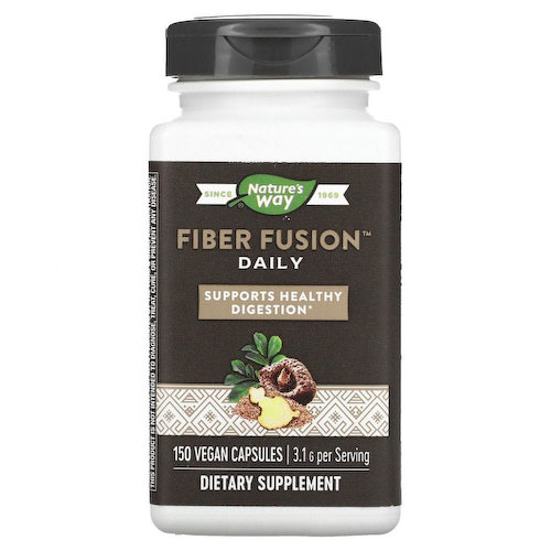 Nature's Way, Fiber Fusion Daily, 3,1 г, 150 веганских капсул #1