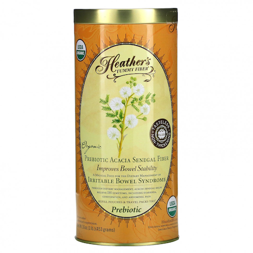 Heather's Tummy Care, Tummy Fiber, растворимая клетчатка органической сенегальской акации, 453 г (16 унций) #1