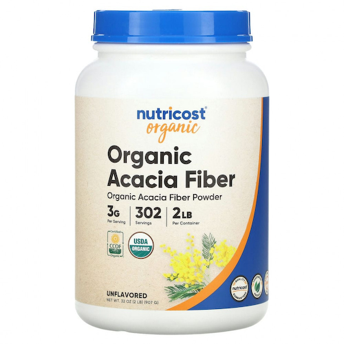 Nutricost, Органический порошок из волокон акации, без добавок, 907 г (2 фунта) #1