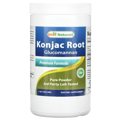 Best Naturals, Konjac Root Glucomannan, Premium Formula, 1 lb (454 g) #1
