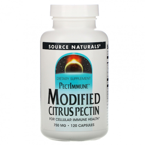 Source Naturals, PectImmune, модифицированный цитрусовый пектин, 750 мг, 120 капсул #1
