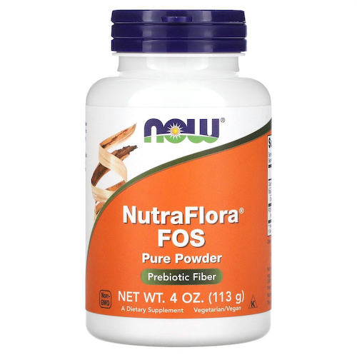 NOW Foods, NutraFlora, ФОС (фруктоолигосахарид), чистый порошок, 113 г (4 унции) #1