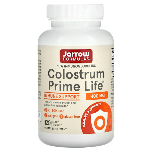 Jarrow Formulas, Prime Life, молозиво, 400 мг, 120 растительных капсул #1