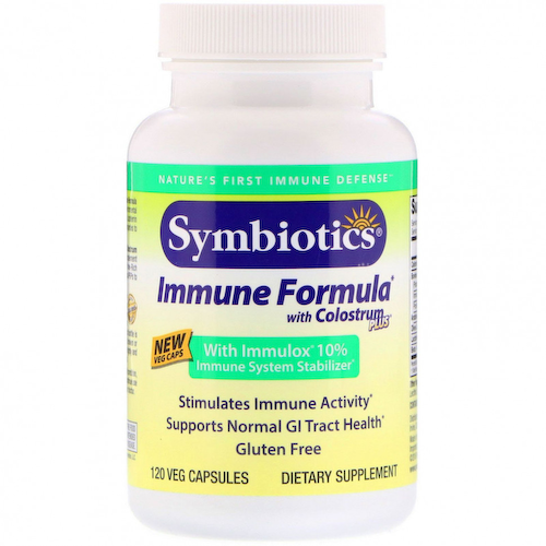 Symbiotics, иммунная формула с Colostrum Plus, 120 растительных капсул #1