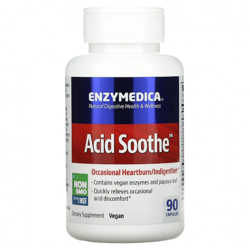 Enzymedica, Пищевая добавка Acid Soothe, 90 капсул #1