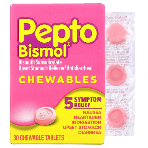 Pepto Bismol, Жевательные таблетки Pepto Bismol, 30 жевательных таблеток #1