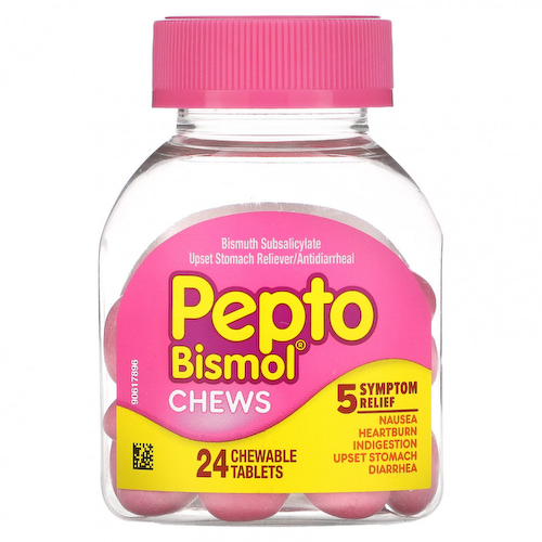 Pepto Bismol, Жевательные таблетки Pepto Bismol, 24 жевательные таблетки #1