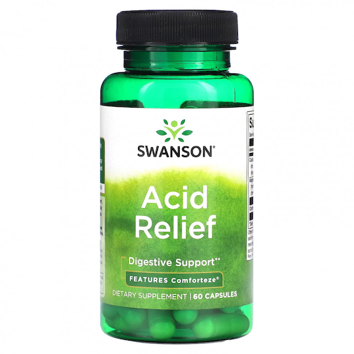 Swanson, Acid Relief, 60 капсул #1