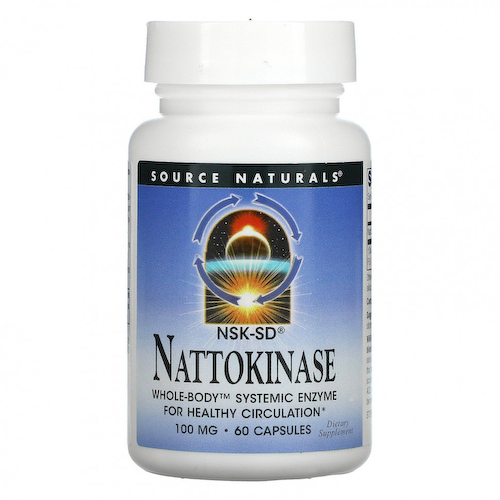 Source Naturals, Наттокиназа, 100 мг, 60 капсул #1