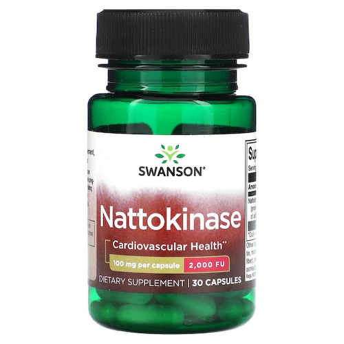 Swanson, Наттокиназа, 100 мг, 30 капсул #1