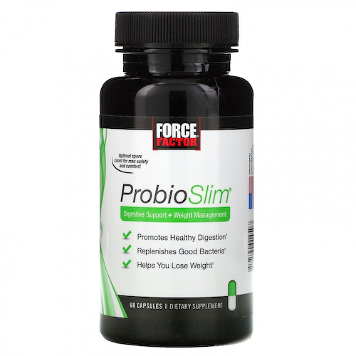 Force Factor, ProbioSlim, средство для поддержки пищеварения и коррекции веса, 60 капсул #1