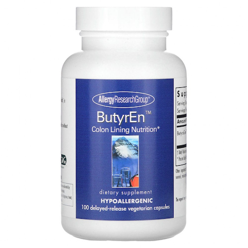 Allergy Research Group, ButyrEn, 100 вегетарианских капсул с отсроченным высвобождением #1