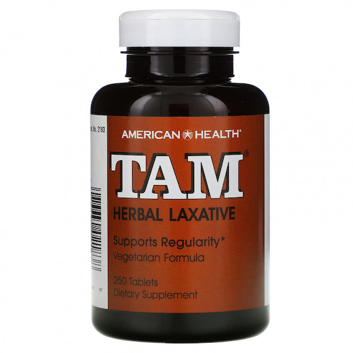 American Health, TAM, растительное слабительное, 250 таблеток #1