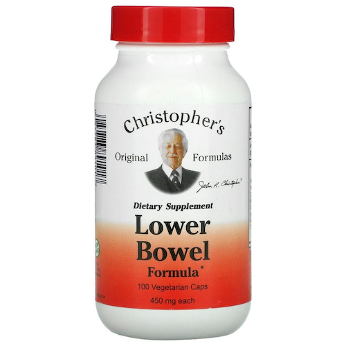 Christopher's Original Formulas, Средство для нижнего отдела кишечника, 450 мг, 100 вегетарианских капсул #1