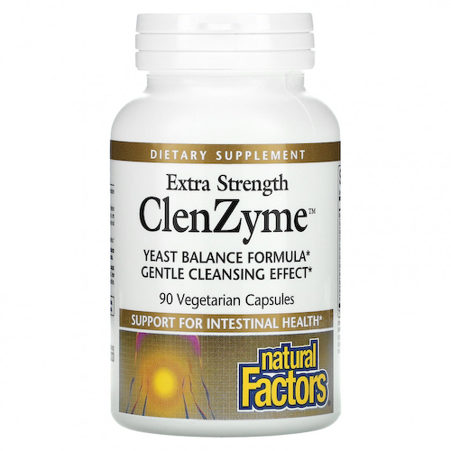 Natural Factors, Сверхмощный ClenZyme, 90 вегетарианских капсул #1