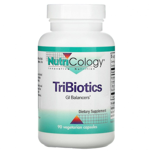 Nutricology, TriBiotics, 90 вегетарианских капсул #1