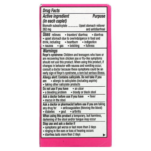 Pepto Bismol, Пепто бисмол, 40 капсул #1