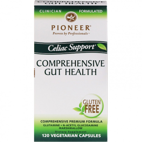 Pioneer Nutritional Formulas, Celiac Support, Общее здоровье кишечника, 120 растительных капсул #1