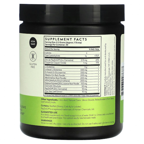 Terra Origin, Healthy Gut, зеленое яблоко, 246 г (8,68 унции) #1