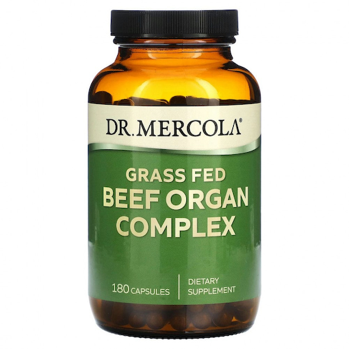 Dr. Mercola, Комплекс говяжьих органов травяного откорма, 180 капсул #1