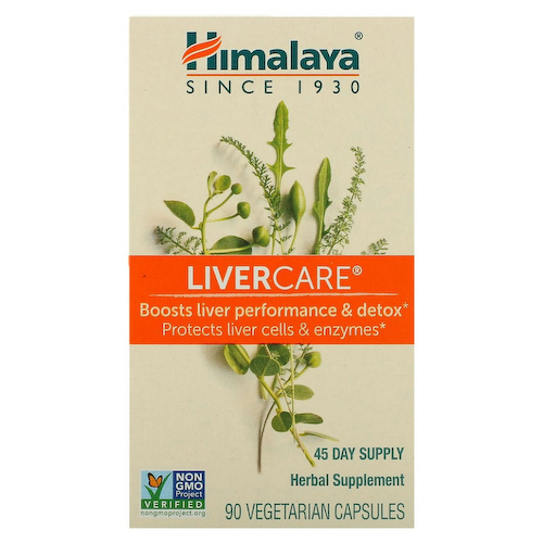 Himalaya, LiverCare, 90 вегетарианских капсул #1