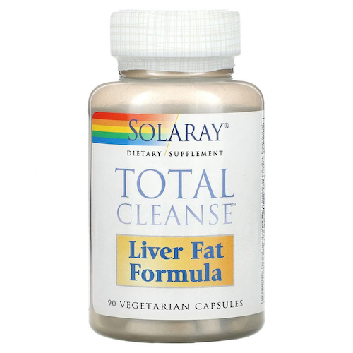 Solaray, Total Cleanse, состав для печени, жир, 90 вегетарианских капсул #1