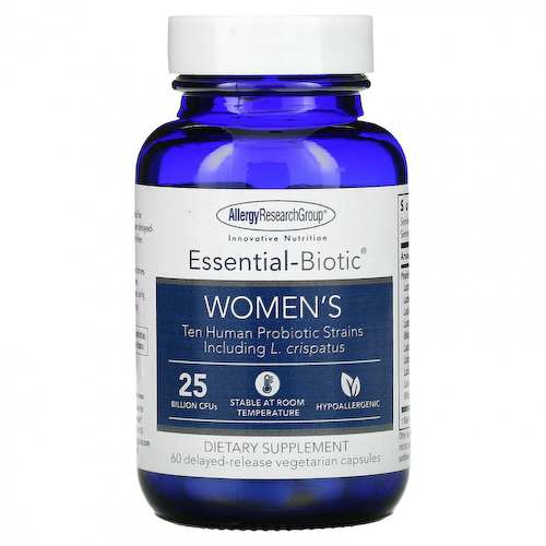 Allergy Research Group, Essential-Biotic, для женщин, 25 млрд КОЕ, 60 растительных капсул с отсроченным высвобождением #1